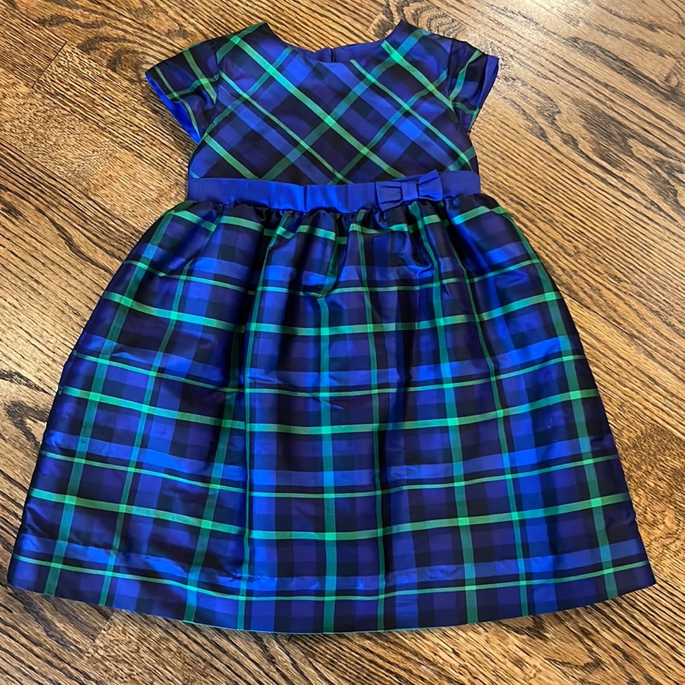 Florence Eiseman Party dress, size 4T, inner lining, blue and green